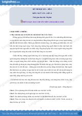Đề số 8 - Đề kiểm tra học kì 1 - Ngữ văn 11
